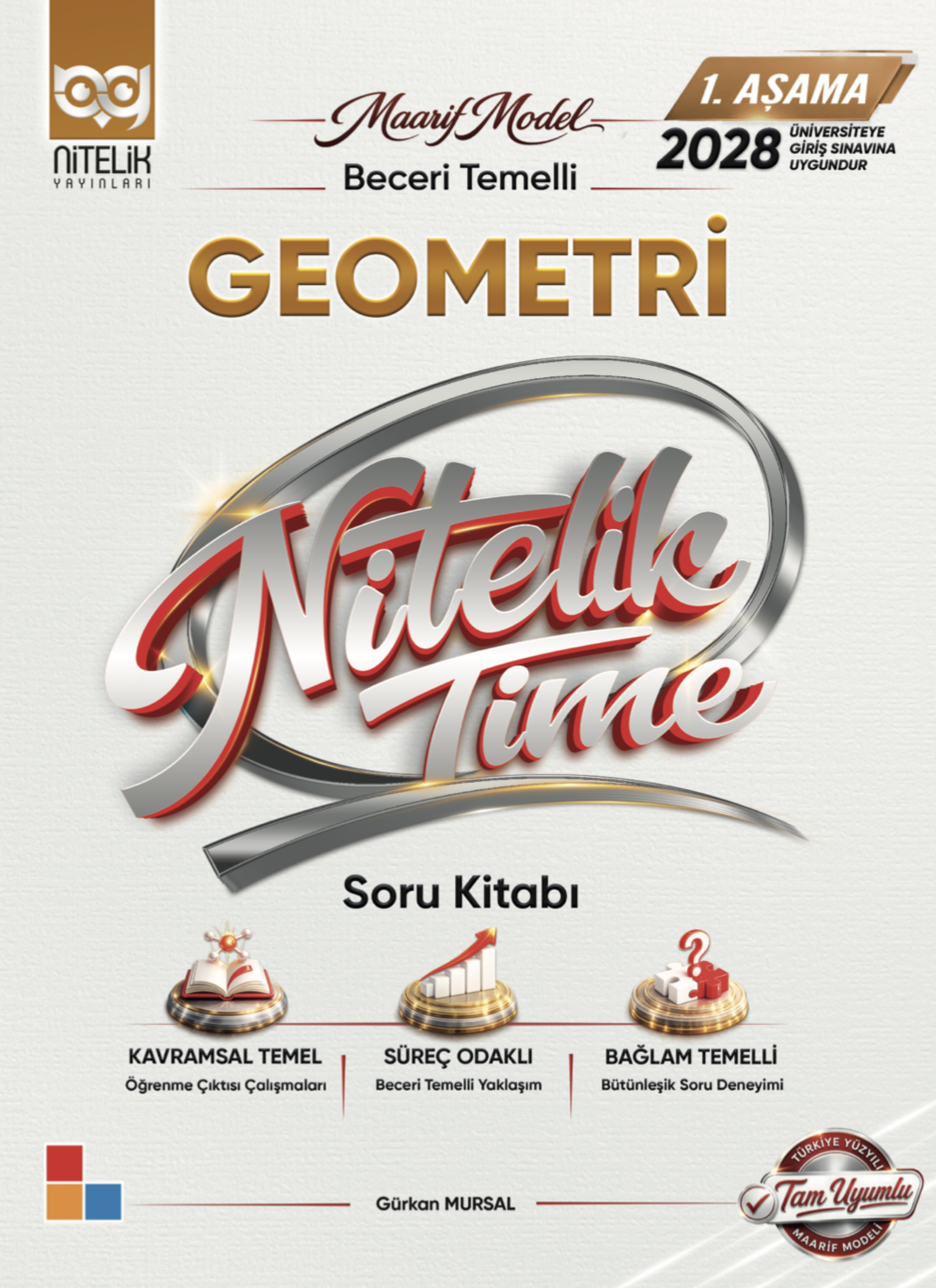 1. Aşama Geometri Beceri Temelli Soru Kitabı kapak görseli